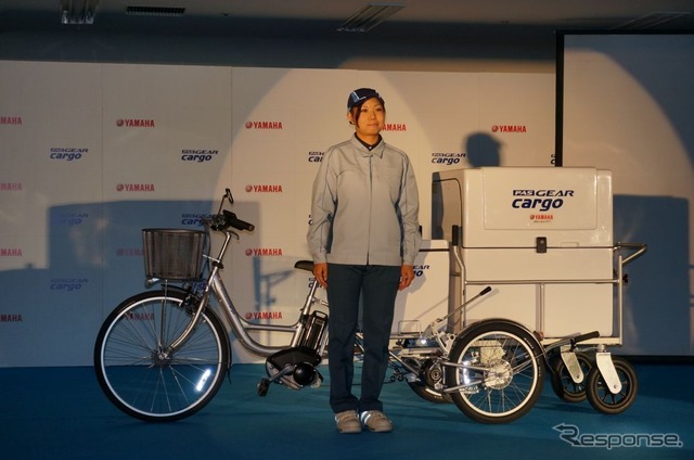 ヤマハ PAS GEAR CARGO 発表…ヤマト運輸のニーズに応え合計123kgの積載に対応