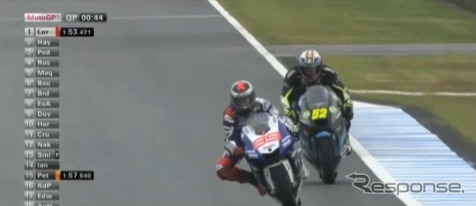 MotoGP 日本GP予選(動画キャプチャ)