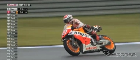 MotoGP 日本GP予選(動画キャプチャ)