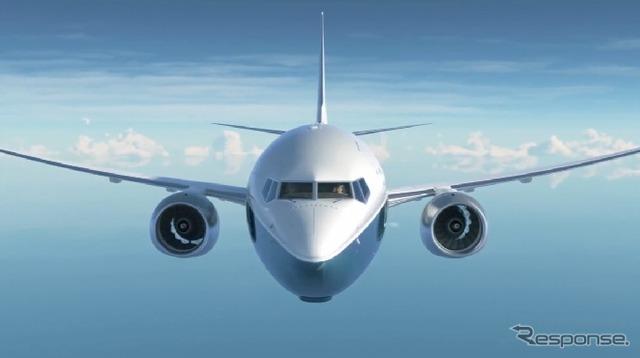 現在のボーイングの航空機のデザインに使用されているスウェプト・ウィングのコンセプト(動画キャプチャ)
