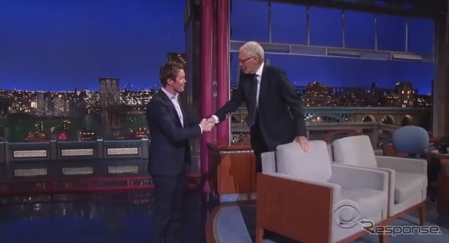 深夜トークショーに出演したスコット・ディクソン(動画キャプチャ)