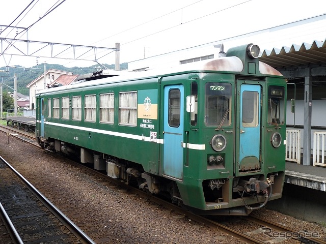 KTR宮福線で運用されているMF100形。