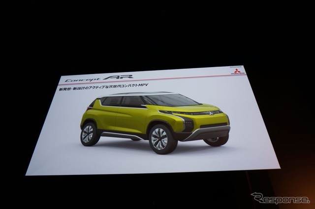 【東京モーターショー13】三菱 コンセプト AR …6人乗りコンパクトMPV、マイルドHVで24km/リットル越え