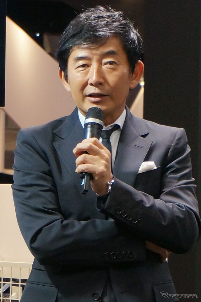 「サイクルモードインターナショナル2013」のイベントに出席した石田純一さん