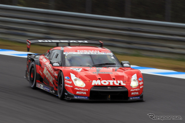 GT-R勢はもてぎで苦戦傾向。柳田真孝&R.クインタレッリの#23 GT-Rの8位が最高だった。写真:MOBILITY LAND