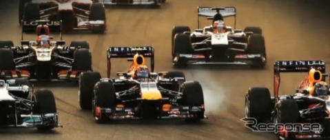 F1アブダビGP決勝(動画キャプチャ)