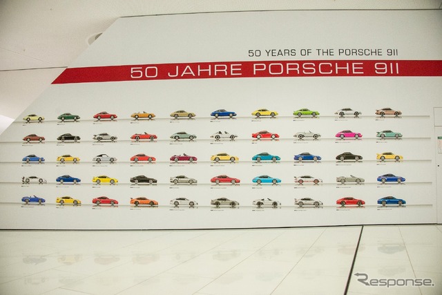 ポルシェ 911 50周年記念展示(ポルシェミュージアム)