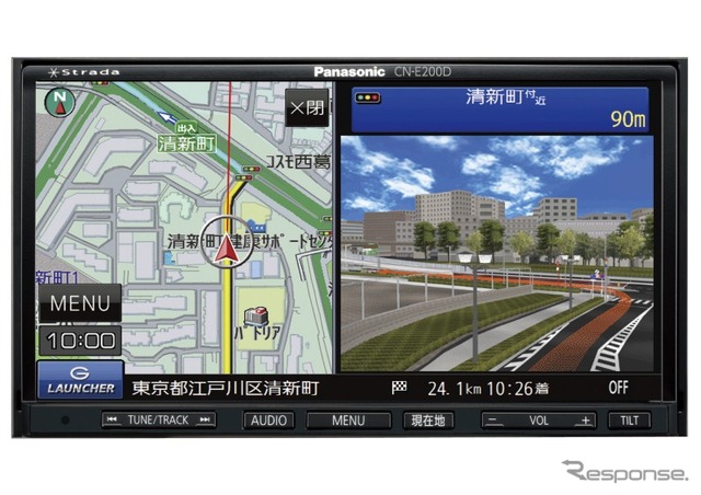 パナソニック ストラーダ、ベーシックモデル CN-E200D を発売…準天頂衛星みちびき対応