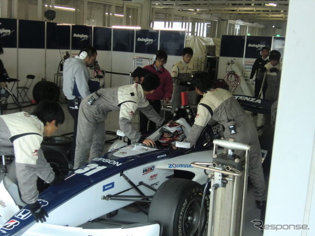 第1レースの予選(Q1)で自己ベストとなる2位を獲得した中嶋大祐(悟監督の次男、一貴の弟)。