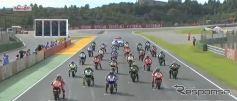 モトGP最終戦バレンシアGP(動画キャプチャ)