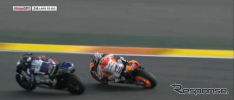 モトGP最終戦バレンシアGP(動画キャプチャ)