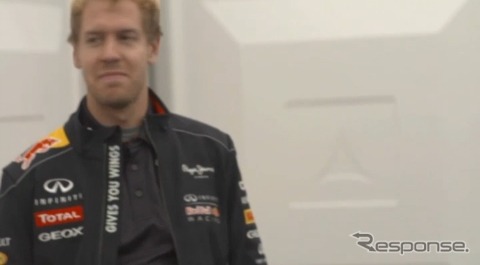 F1世界王者、セバスチャン・ベッテルのインタビュー(動画キャプチャ)