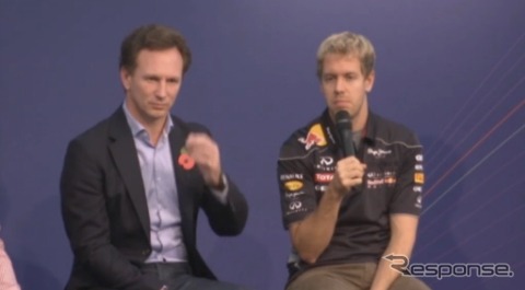 F1世界王者、セバスチャン・ベッテルのインタビュー(動画キャプチャ)