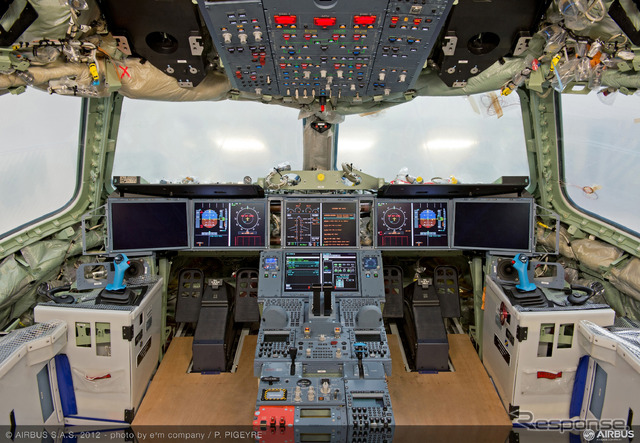 A350 XWBのコクピット