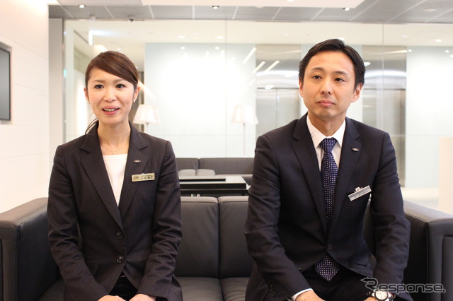 優勝したアウディ宇都宮の石川智子さん(左)とアウディ世田谷の佐田祐輔さん(右)
