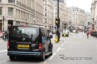 日産 NV200バネットのロンドンタクシーのプロトタイプ車による最終テスト