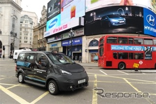 日産 NV200バネットのロンドンタクシーのプロトタイプ車による最終テスト