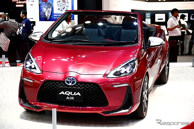 トヨタ自動車東日本が参考出品した2ドアオープンタイプの『AQUA AIR』