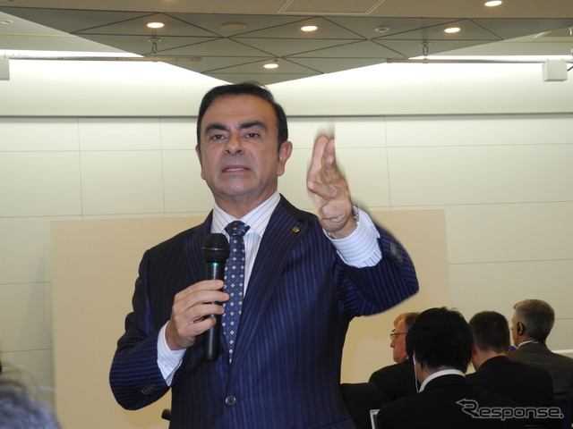 日産自動車のカルロス・ゴーン社長