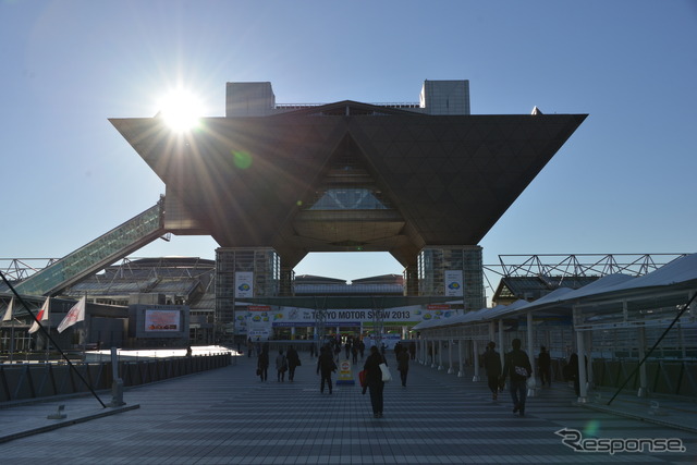 東京モーターショーの会場、東京ビッグサイト