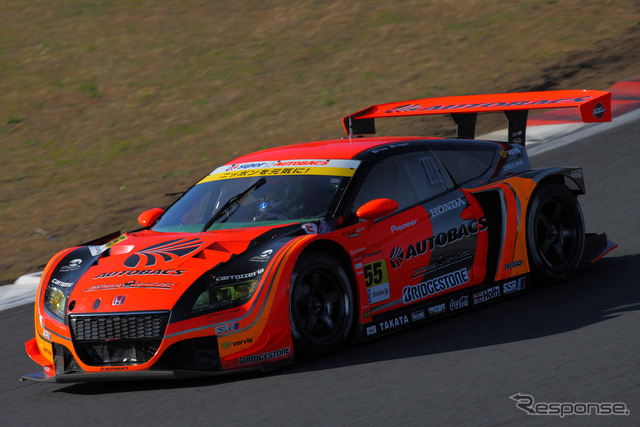 GT300第2レースは4位だった#55 ARTA CR-Z GT。写真:Honda(23日の走行)