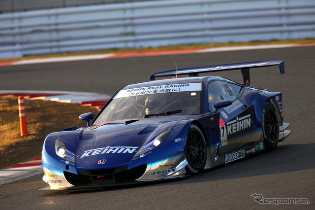 GT500部門のJAF GPを獲得した#17 KEIHIN HSV-010。写真：Honda（23日の走行より）