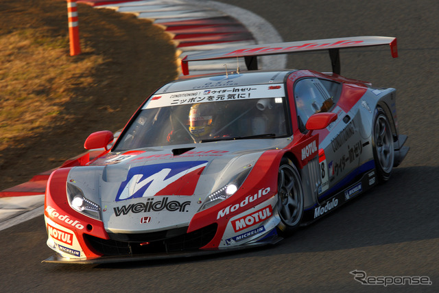 ミシュラン勢のGT500第2レース最上位は、8位の#18 HSVだった。写真:Honda(23日の走行より)