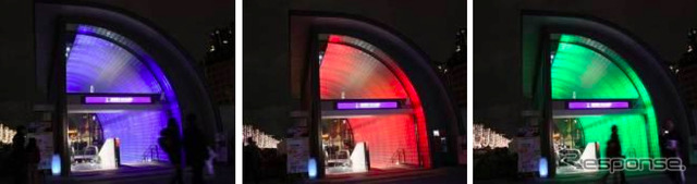「大阪・光の響宴」の連携企画としてなにわ橋駅で行われるイルミネーション（イメージ）