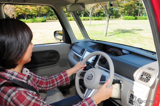 運転席からの視界も広くなった