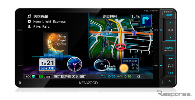 ケンウッド・彩速ナビ MDV-X701W