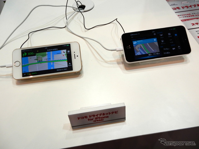 【東京モーターショー13】12月1日リリース、一足お先に「ドコモ ドライブネットナビ」iPhone版をチェック