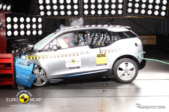 ユーロNCAPのBMW i3 の衝突テスト