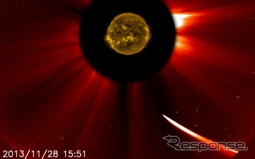 （出典：NASA／SDO／ESA／SOHO／GSFC）