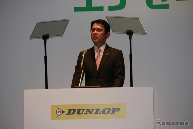 タイヤ営業本部長 山本悟氏。