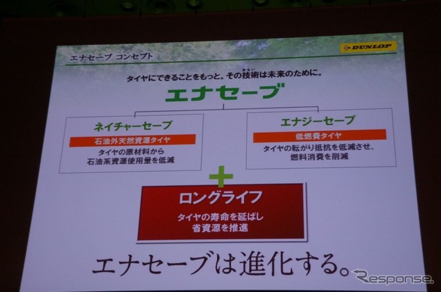 ダンロップ エナセーブ EC203 発表…「タイヤは長持ちするのが一番」西タイヤ技術本部長
