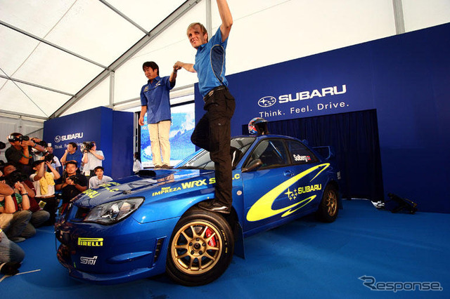 【スバル ミーティング】インプレッサ WRX 新型、新井敏弘が感激