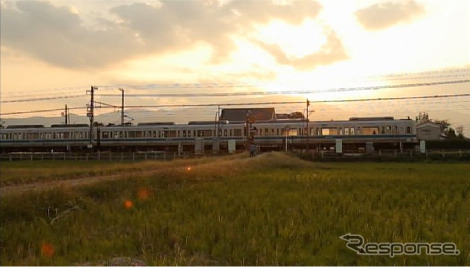 小田急公式DVD「TRAINS」の映像のワンシーン（イメージ）