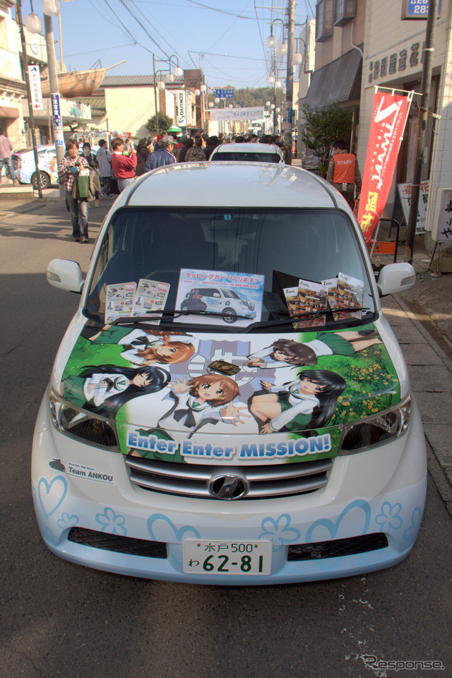 アニメ効果で来場10万人 大洗あんこう祭でガルパン痛車道コンテスト 声優ステージも