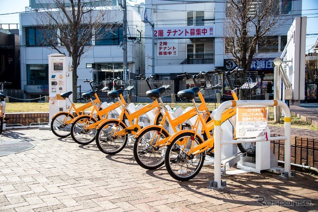 さいたま市コミュニティサイクルのポート（与野本町駅前）