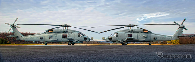 オーストラリア海軍に納入された2機のMH-60Rヘリコプター