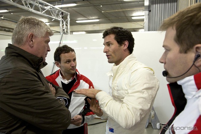 マーク・ウェバー選手が初参加し、開発テストを行うポルシェの新型LMP1マシン