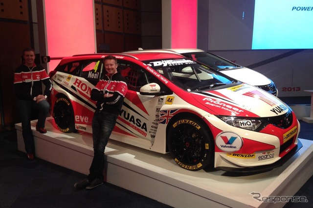 ホンダが2014年シーズンのBTCC(英国ツーリングカー選手権)に投入するシビック ツアラーのレーシングカー