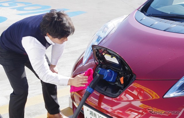 洗車チケットを組み合わせたEV向け充電サービス(昭和シェル石油・湘南藤沢サービスステーション)