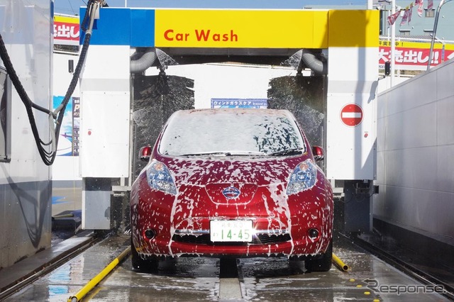 洗車チケットを組み合わせたEV向け充電サービス(昭和シェル石油・湘南藤沢サービスステーション)