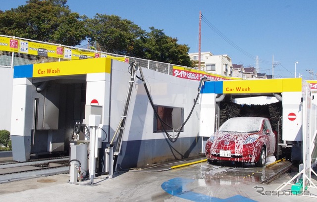 洗車チケットを組み合わせたEV向け充電サービス(昭和シェル石油・湘南藤沢サービスステーション)