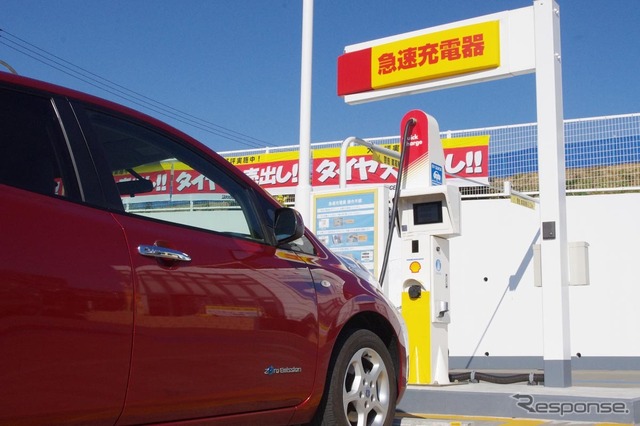 洗車チケットを組み合わせたEV向け充電サービス(昭和シェル石油・湘南藤沢サービスステーション)
