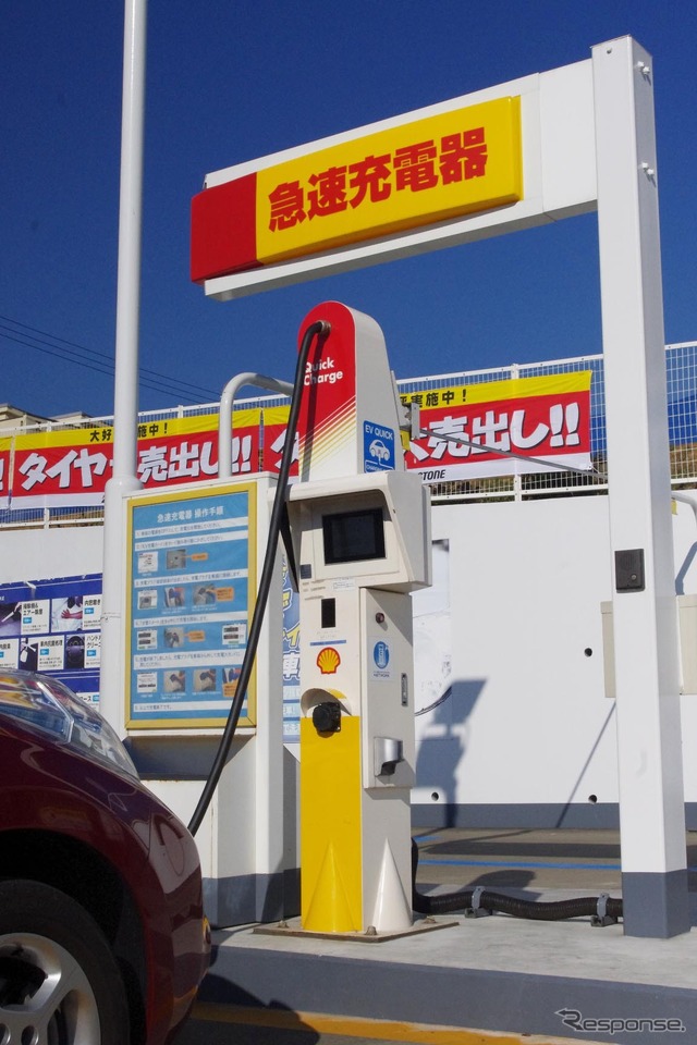 洗車チケットを組み合わせたEV向け充電サービス(昭和シェル石油・湘南藤沢サービスステーション)