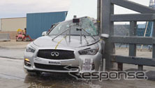インフィニティ Q50（新型日産 スカイライン）の米NHTSA衝突テスト