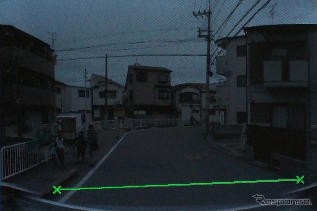 道路の幅も測定する