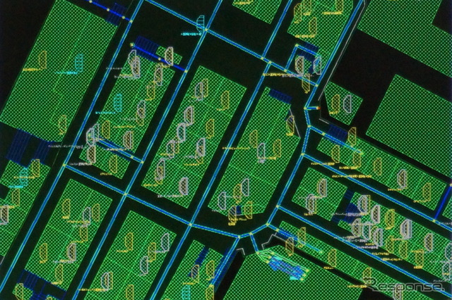 歩行者ナビデータの例